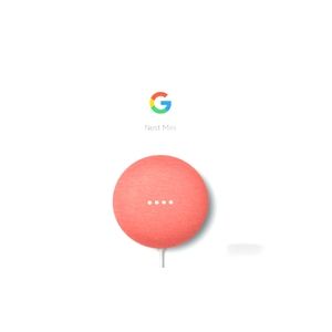 Google Home Mini Smart Speaker In Peach NWT